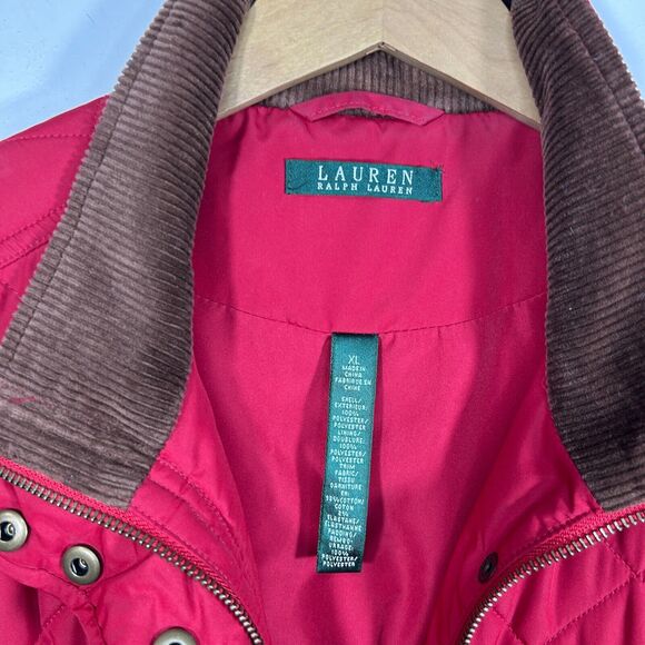 Ralph Lauren Size XL Quilted Red Women's Puff Vest Casual - Picture 3 of 10